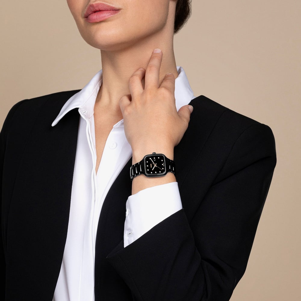 Rado Ladies True Square Diamonds Quartz Watch R27080702