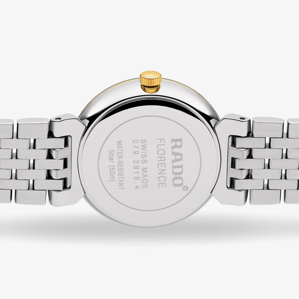 Rado Ladies Florence Two Tone Black Dial Watch R48913703