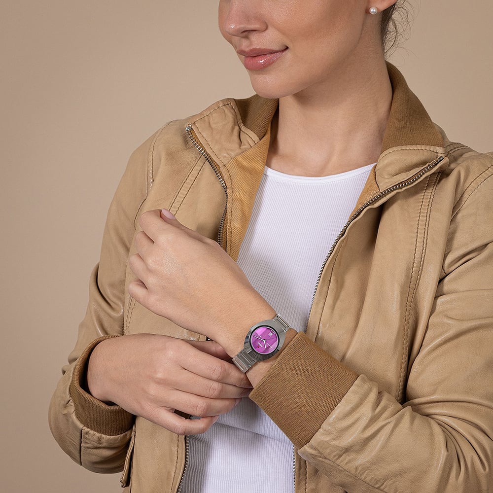 Rado DiaStar Original Auto Purple Dial Watch R12170324