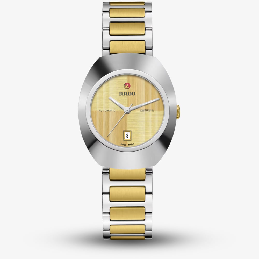 Rado Ladies Diastar Original Automatic Two Tone Gold Dial Watch R12170253 - Image 3