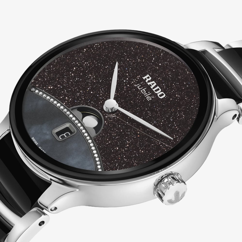 Rado Ladies Limited Edition Centrix Moonphase Mother Of Pearl & Aventurine Dial Watch R30234762