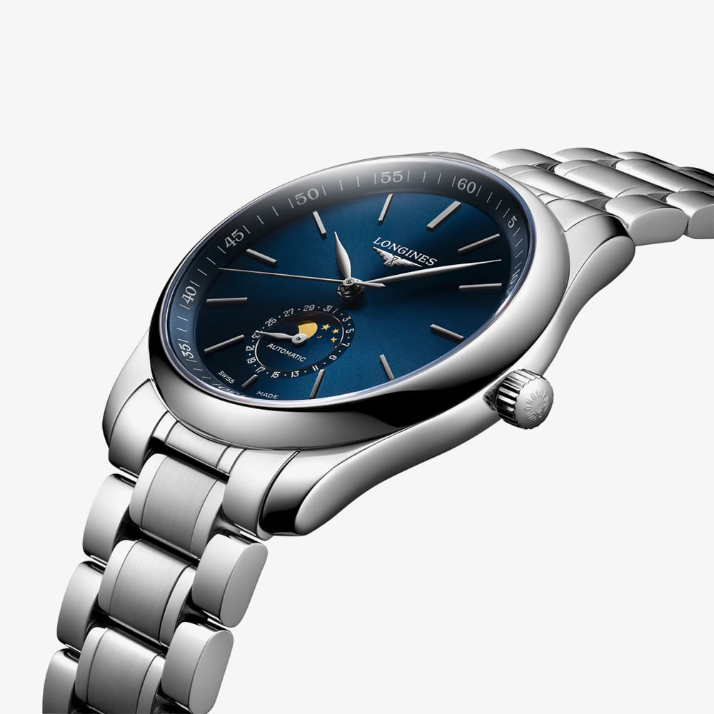 Longines Master Automatic Blue Dial Silver Bracelet Watch L2.909.4.92.6
