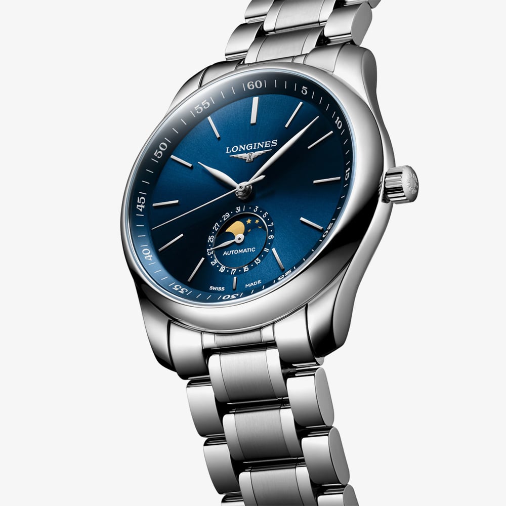Longines Master Automatic Blue Dial Silver Bracelet Watch L2.909.4.92.6