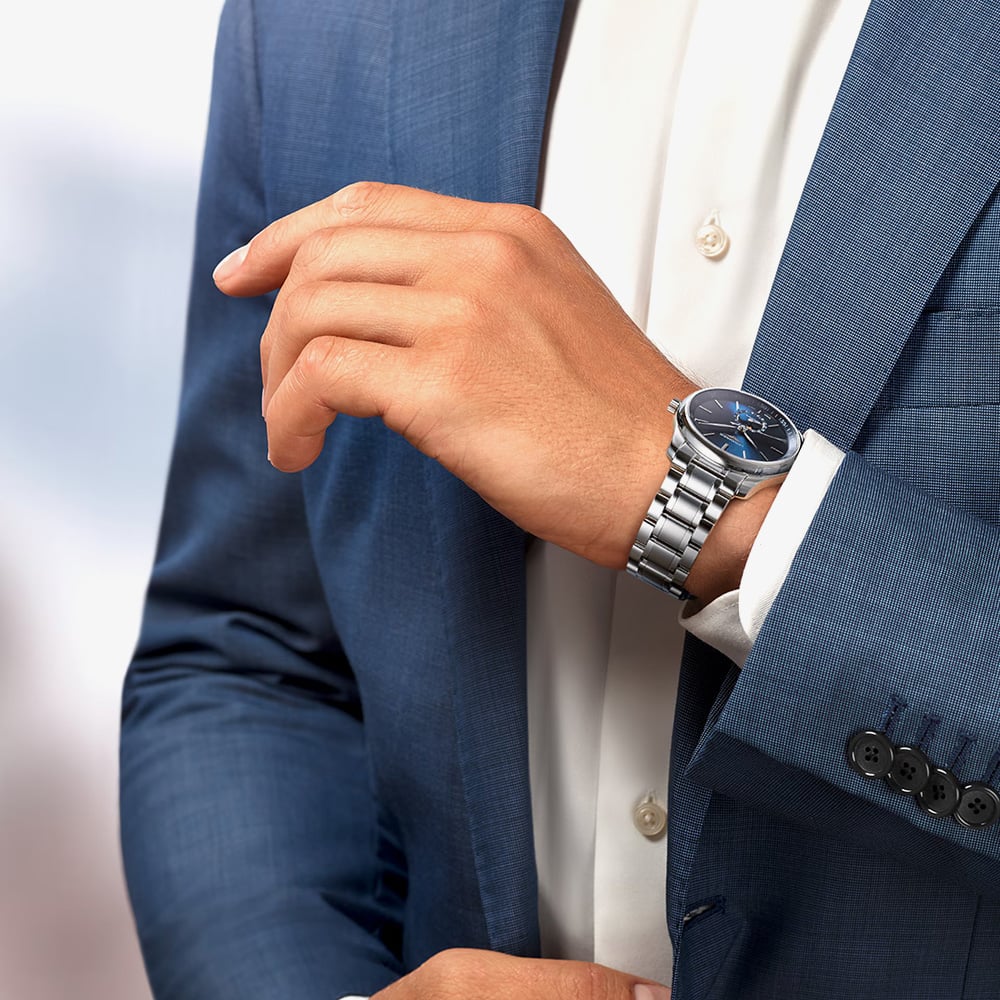 Longines Master Automatic Blue Dial Silver Bracelet Watch L2.909.4.92.6