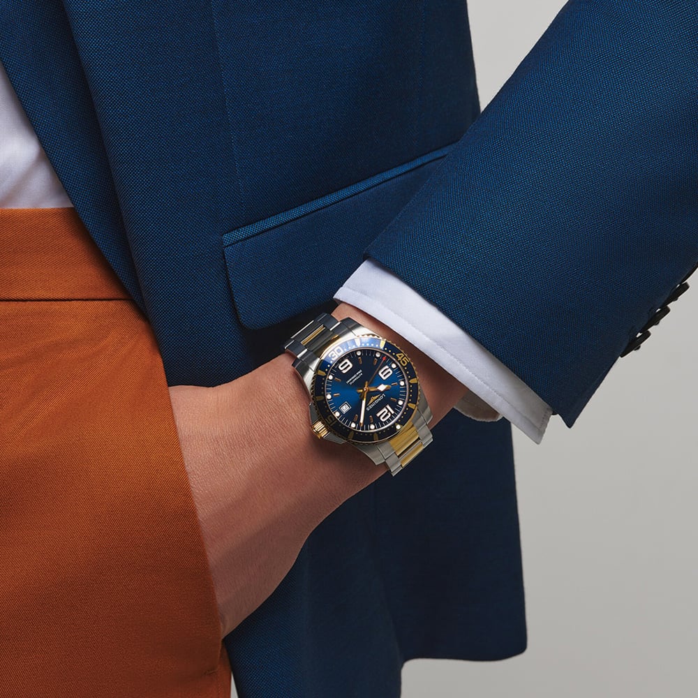 Longines HydroConquest Two Colour 41mm Automatic Blue Watch L3.742.3.96.7