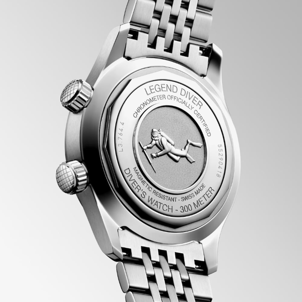 Longines Legend Green Diver Watch L3.764.4.06.6