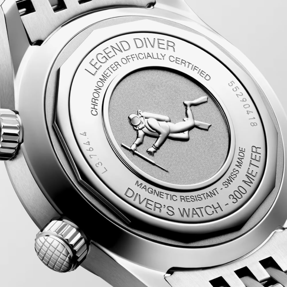Longines Legend Green Diver Watch L3.764.4.06.6