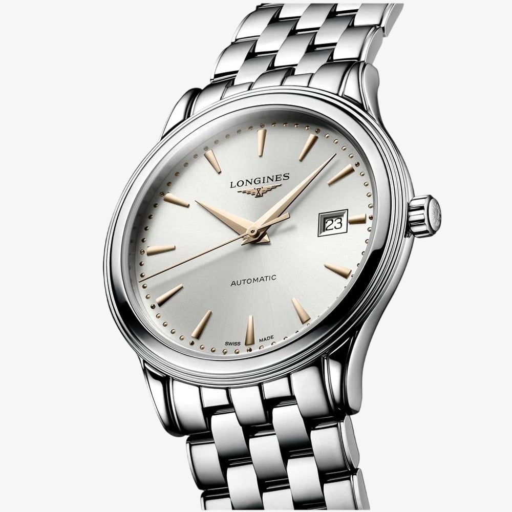 Longines Mens Flagship Automatic Silver Watch L4.984.4.70.6