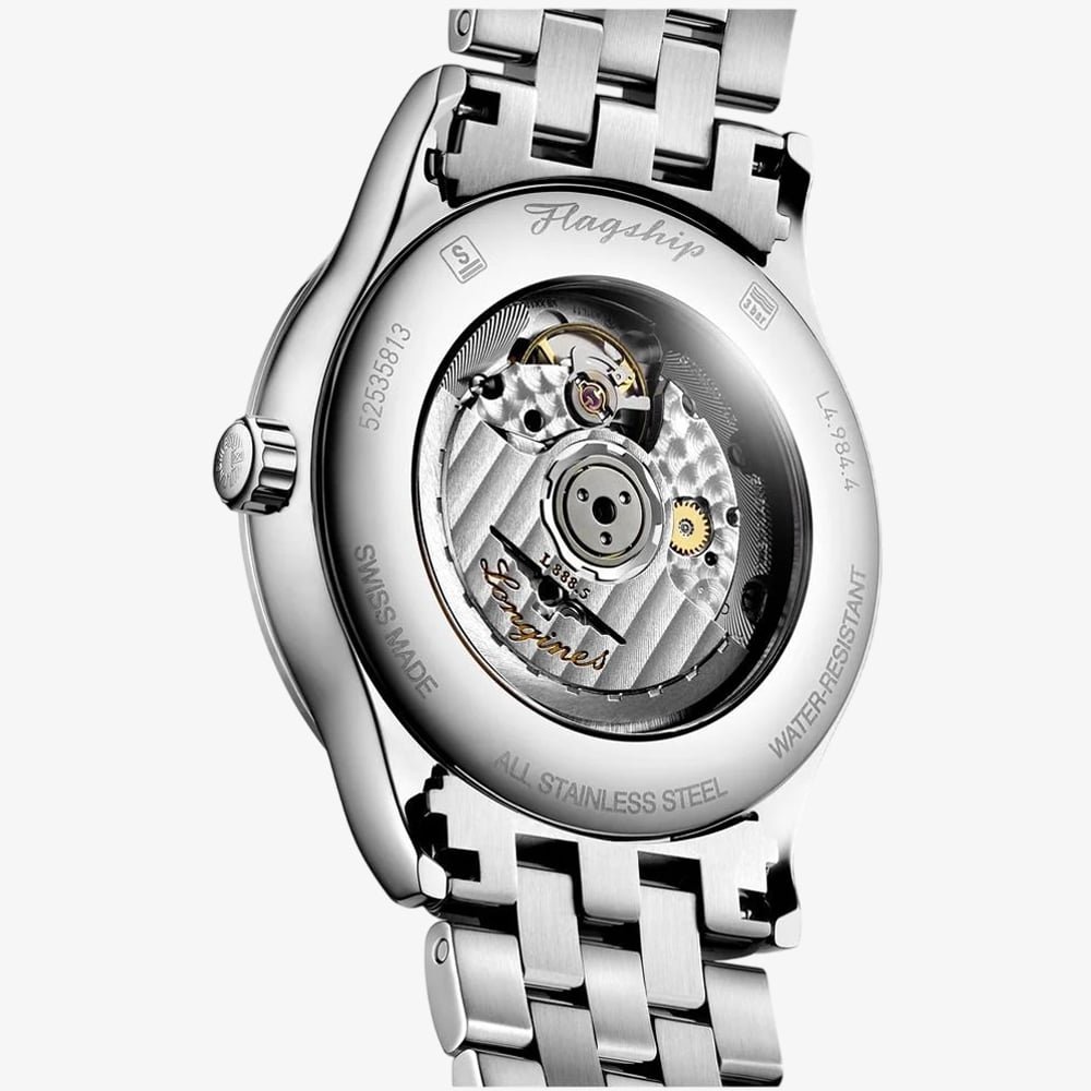 Longines Mens Flagship Automatic Silver Watch L4.984.4.70.6