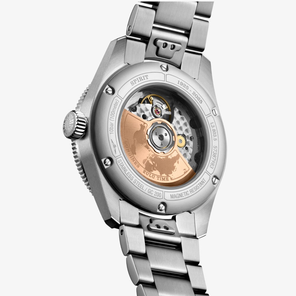 Longines Unisex Spirit Zulu Time 1925 Rose Gold Watch L3.803.5.53.6