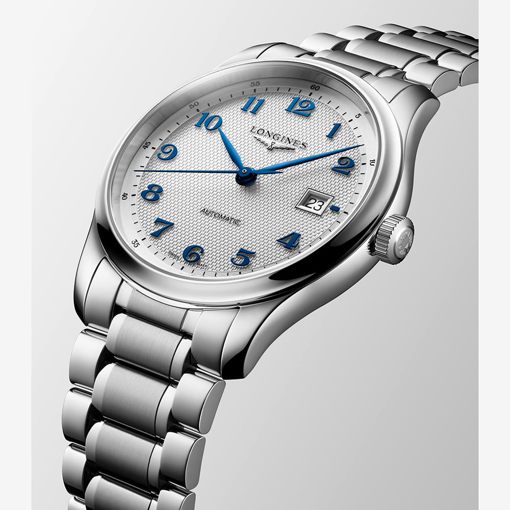 Longines Mens Master Collection Silver Dial Bracelet Watch L2.950.4.73.6