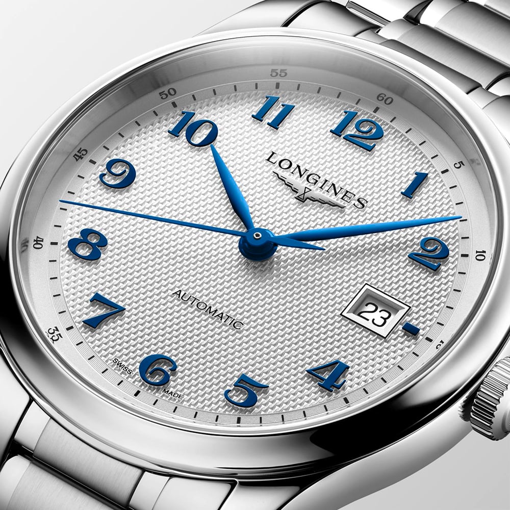 Longines Mens Master Collection Silver Dial Bracelet Watch L2.950.4.73.6