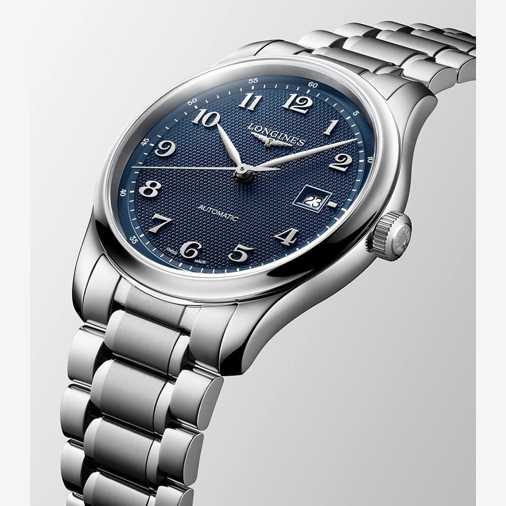 Longines Mens Master Collection Blue Dial Bracelet Watch L2.950.4.93.6