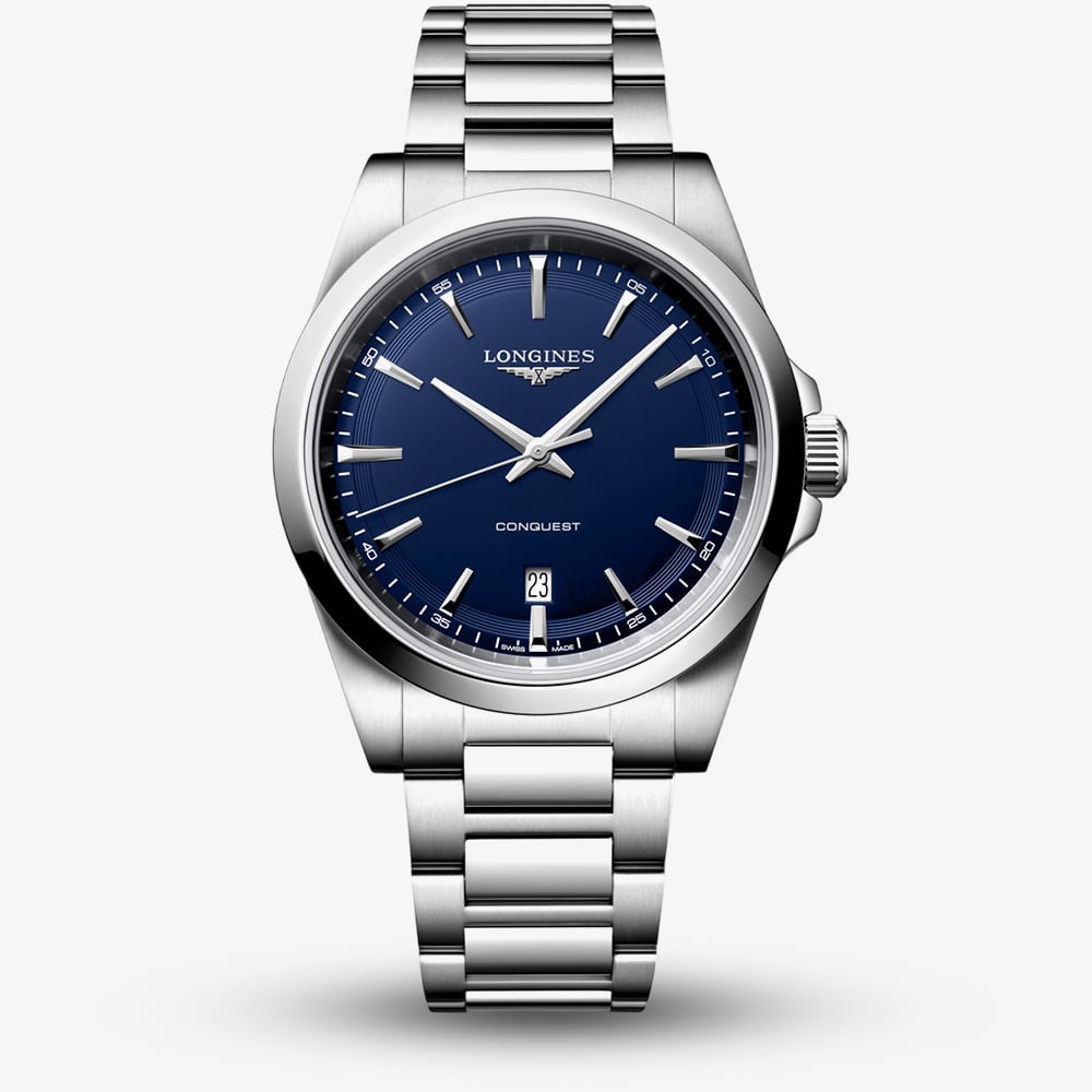 House of Watches - Longines Mens Conquest Blue Dial Bracelet Watch L3.860.4.92.6