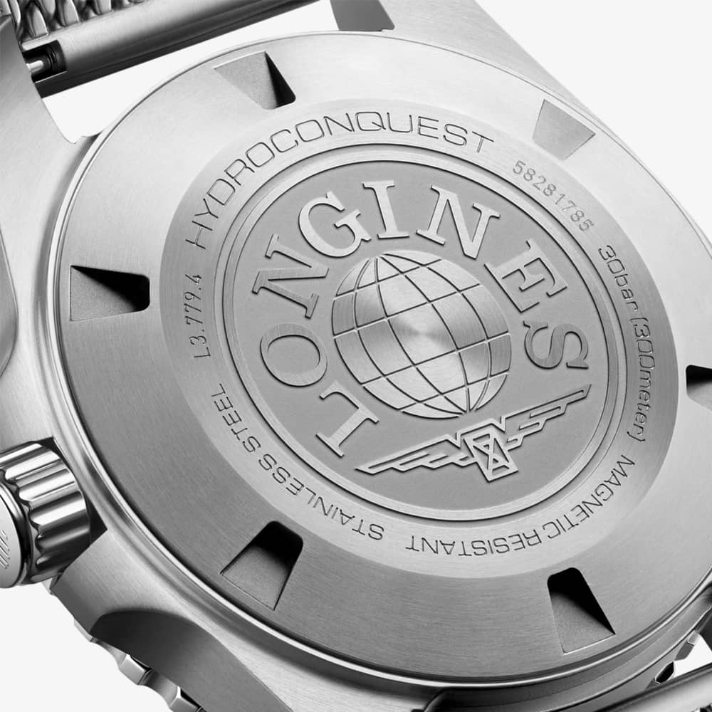 Longines Mens Hydroconquest Automatic Ice Blue Dial Bracelet Watch L3.779.4.99.6