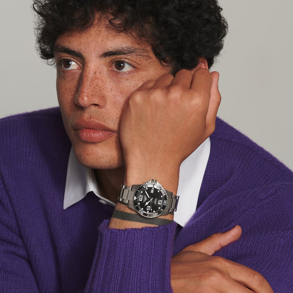 Longines Hydro Conquest Black Dial Watch L3.780.4.56.6