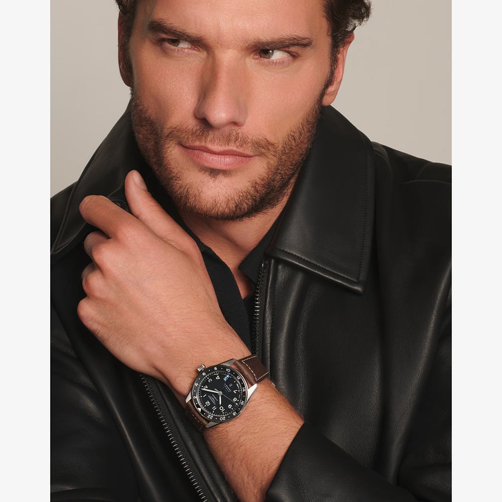 Longines Mens Spirit Zulu Time Automatic Watch L3.812.4.53.2