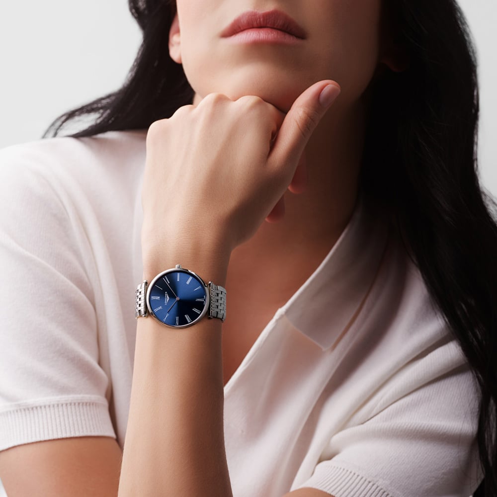 Longines Ladies La Grande Blue Dial Watch L4.866.4.94.6