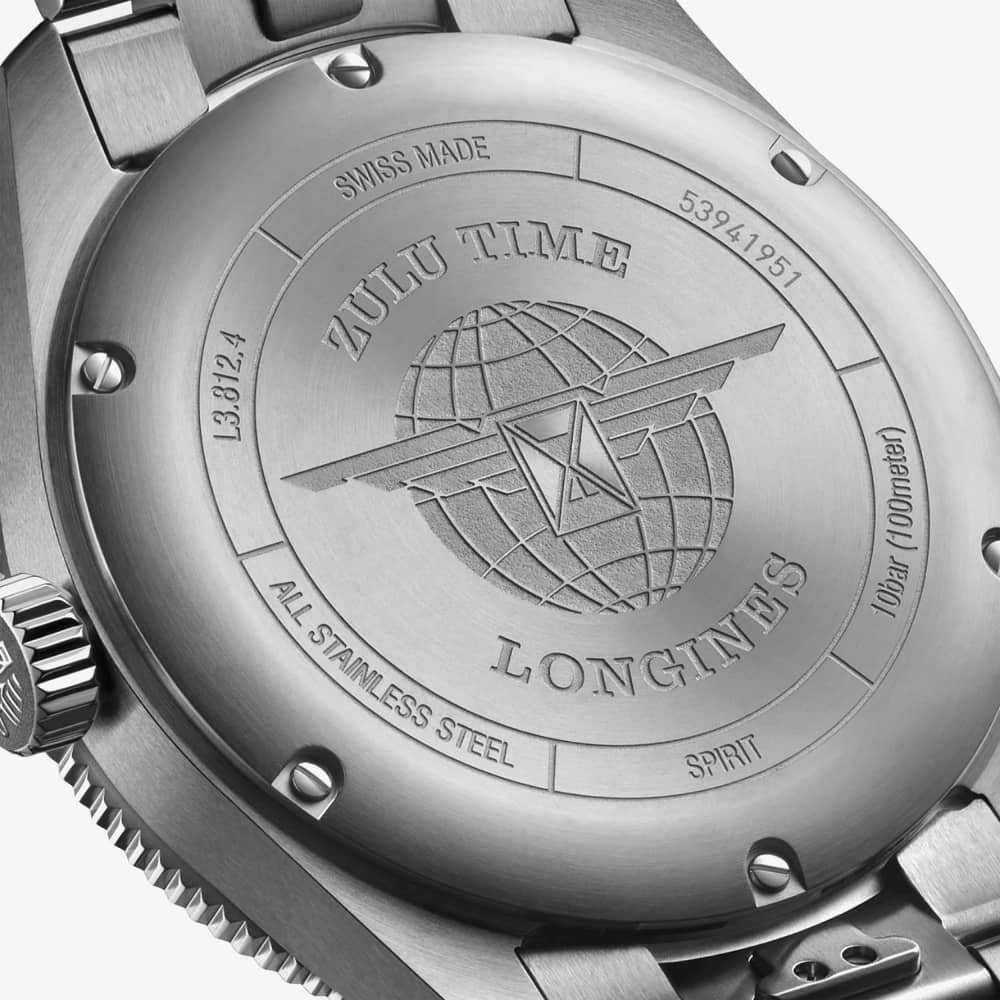 Longines Spirit Zulu Time Green Watch L3.812.4.63.6