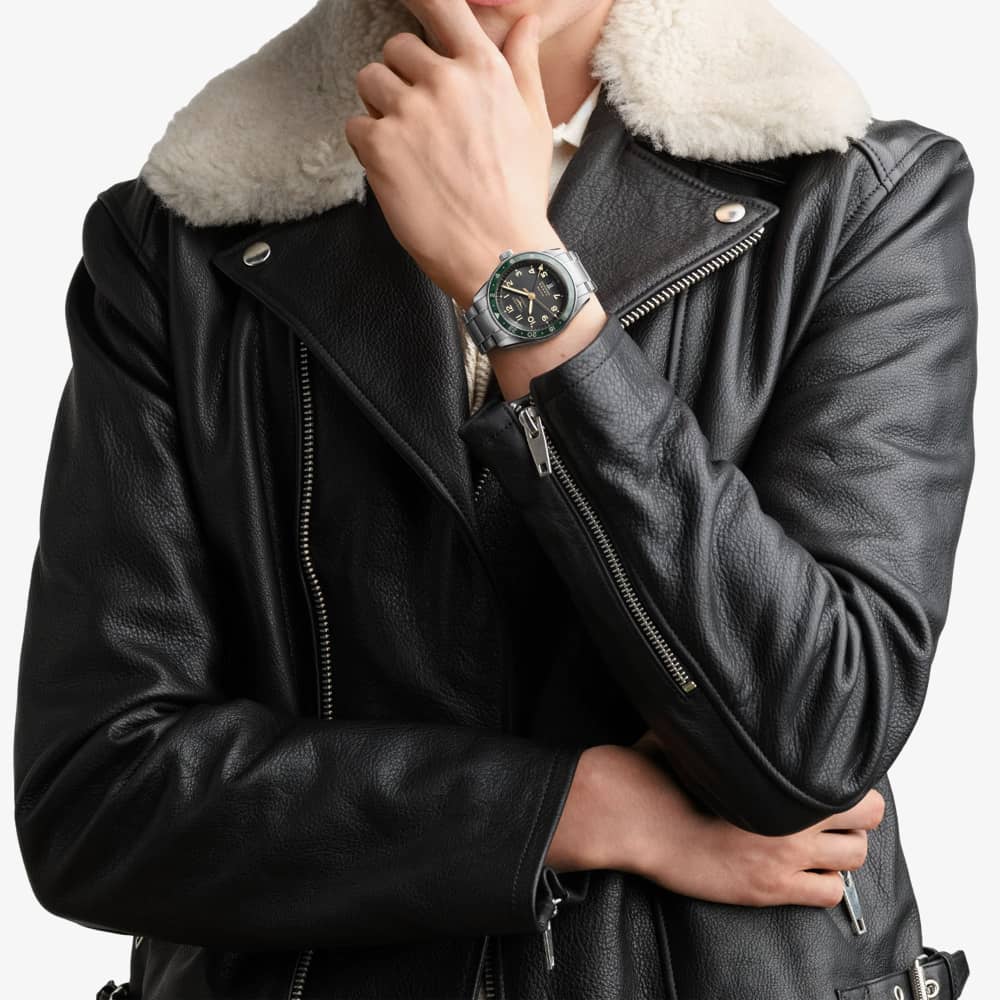 Longines Spirit Zulu Time Green Watch L3.812.4.63.6