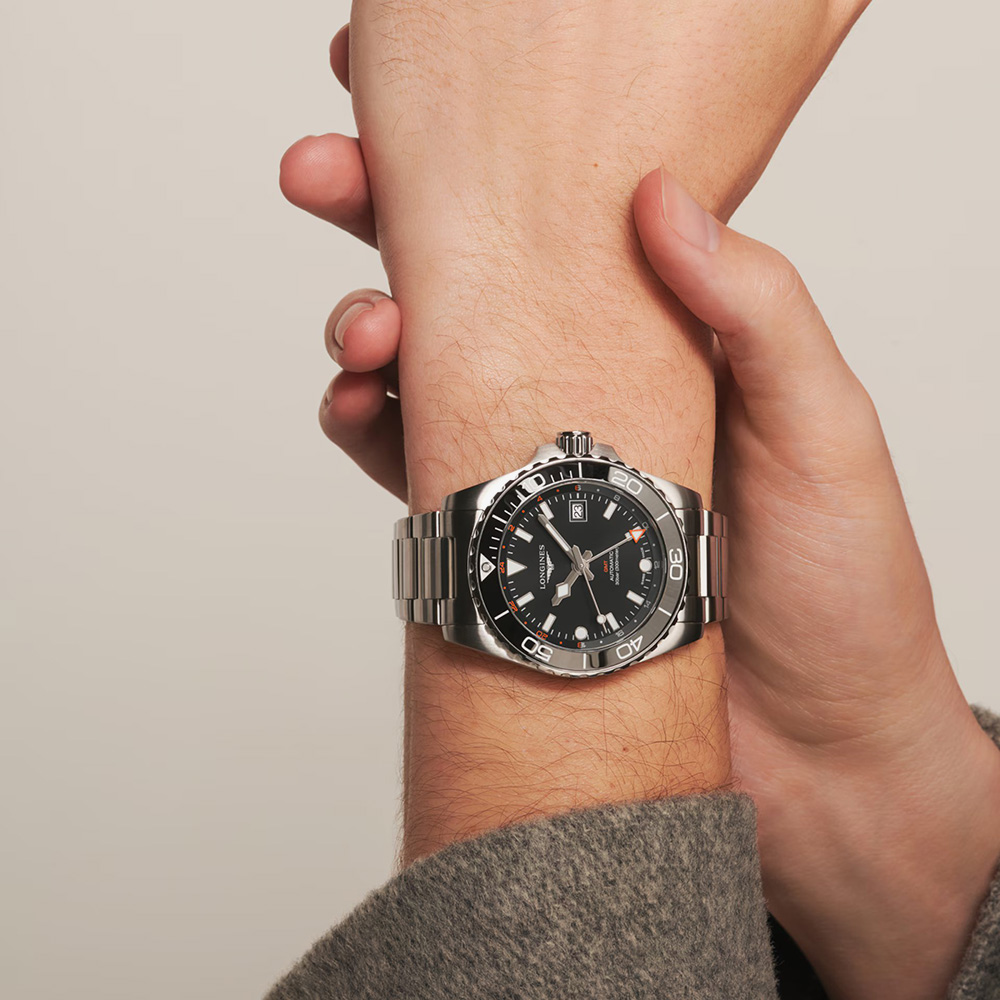 Longines Hydroconquest Automatic GMT Watch L3.790.4.56.6