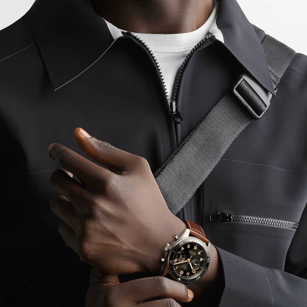 Longines Mens Spirit Chronograph Watch L3.821.4.53.2