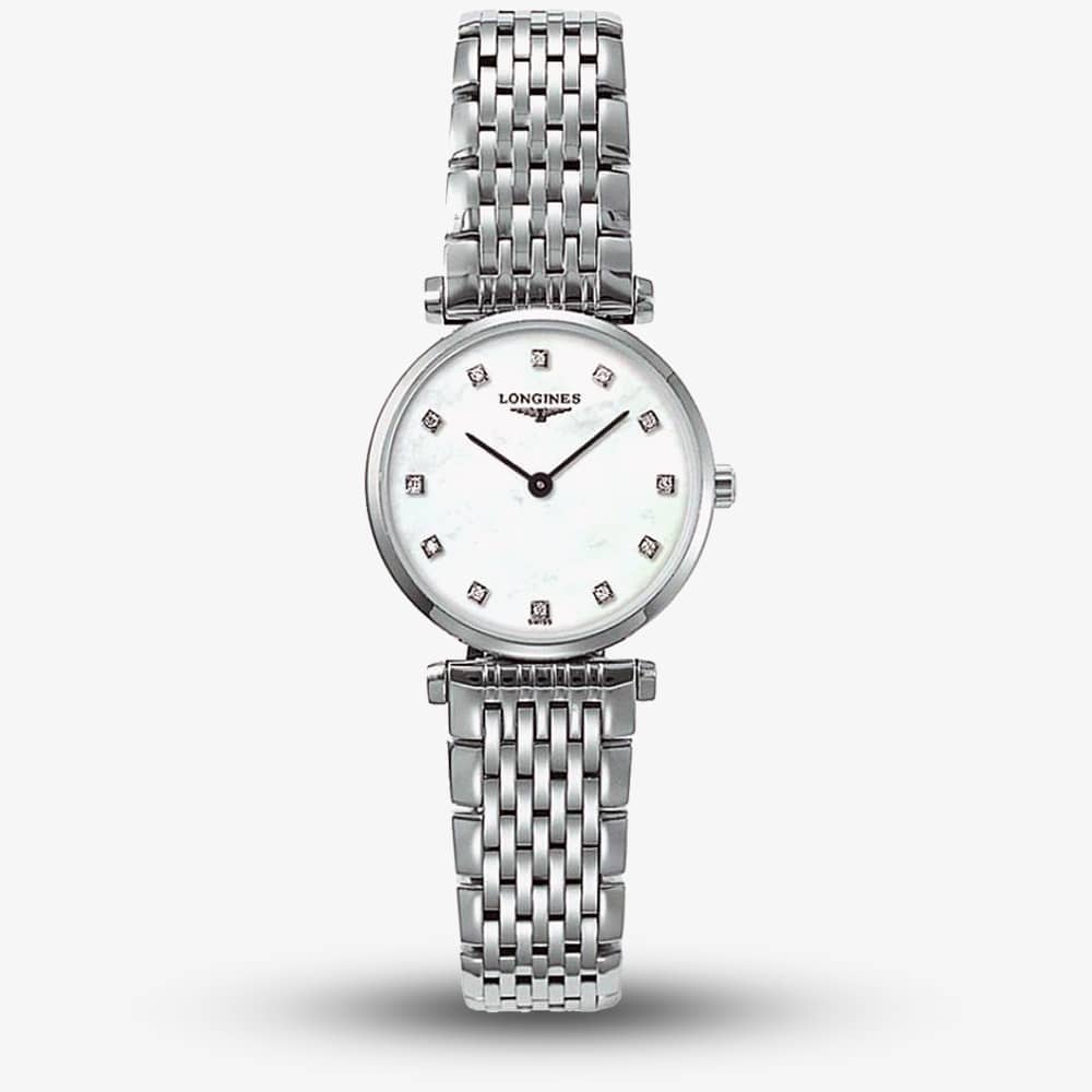 House of Watches - Longines Ladies La Grande Classique Diamond Set Mother Of Pearl Dial Bracelet Watch L4.209.4.87.6
