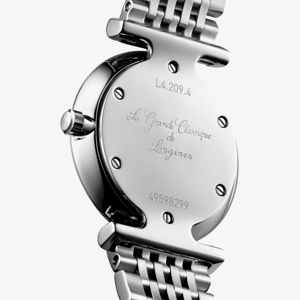 Longines Ladies La Grande Classique Diamond Set Mother Of Pearl Dial Bracelet Watch L4.209.4.87.6