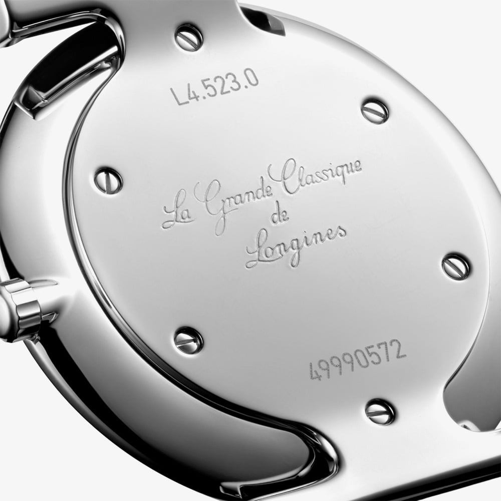 Longines Ladies La Grande Classique Orange Diamond Bezel Watch L4.523.0.92.2