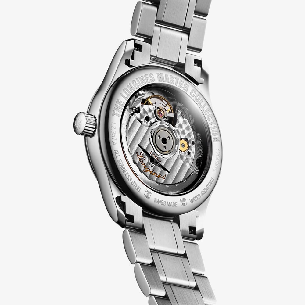 Longines Ladies Master 34mm Mother Of Pearl Dial Watch L2.357.4.87.6