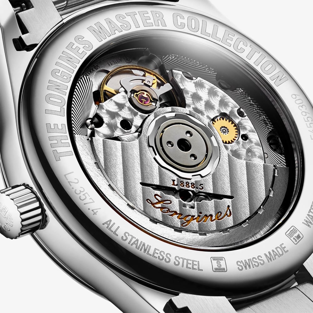 Longines Ladies Master 34mm Mother Of Pearl Dial Watch L2.357.4.87.6