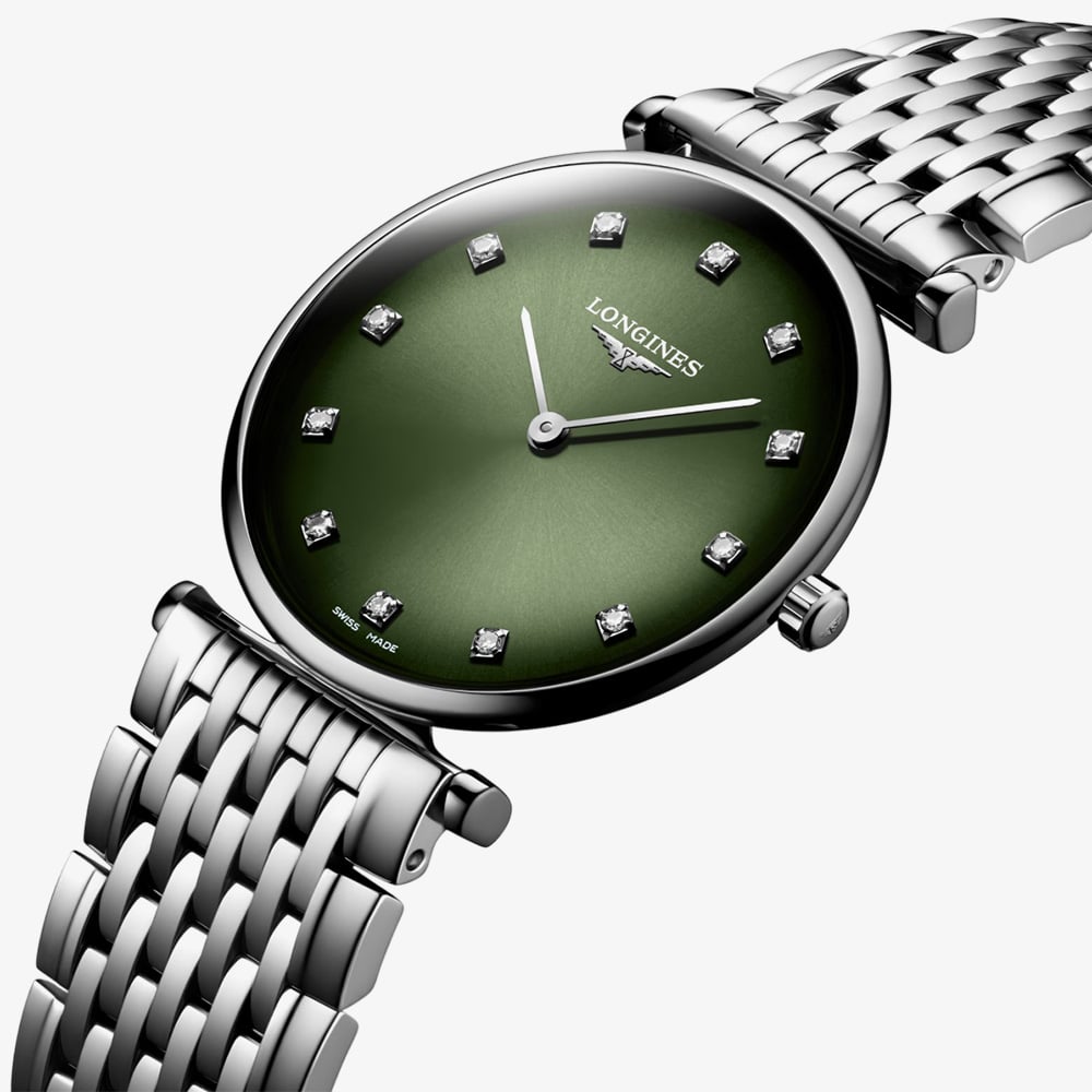 Longines Ladies La Grande Green Dial Watch L4.512.4.92.6
