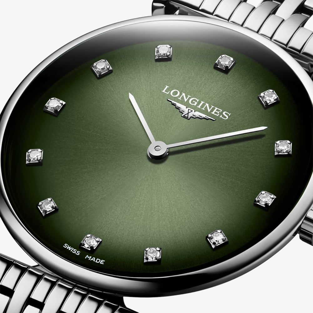 Longines Ladies La Grande Green Dial Watch L4.512.4.92.6
