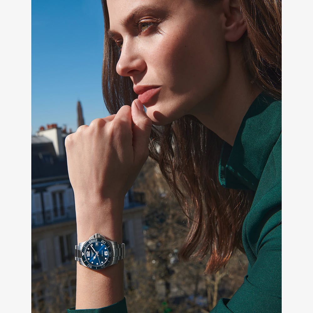 Longines Ladies Hydroconquest Blue Dial Watch L3.370.4.96.6