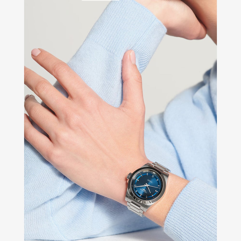 Longines Ladies Conquest Blue Dial Diamond set Watch L3.430.4.97.6