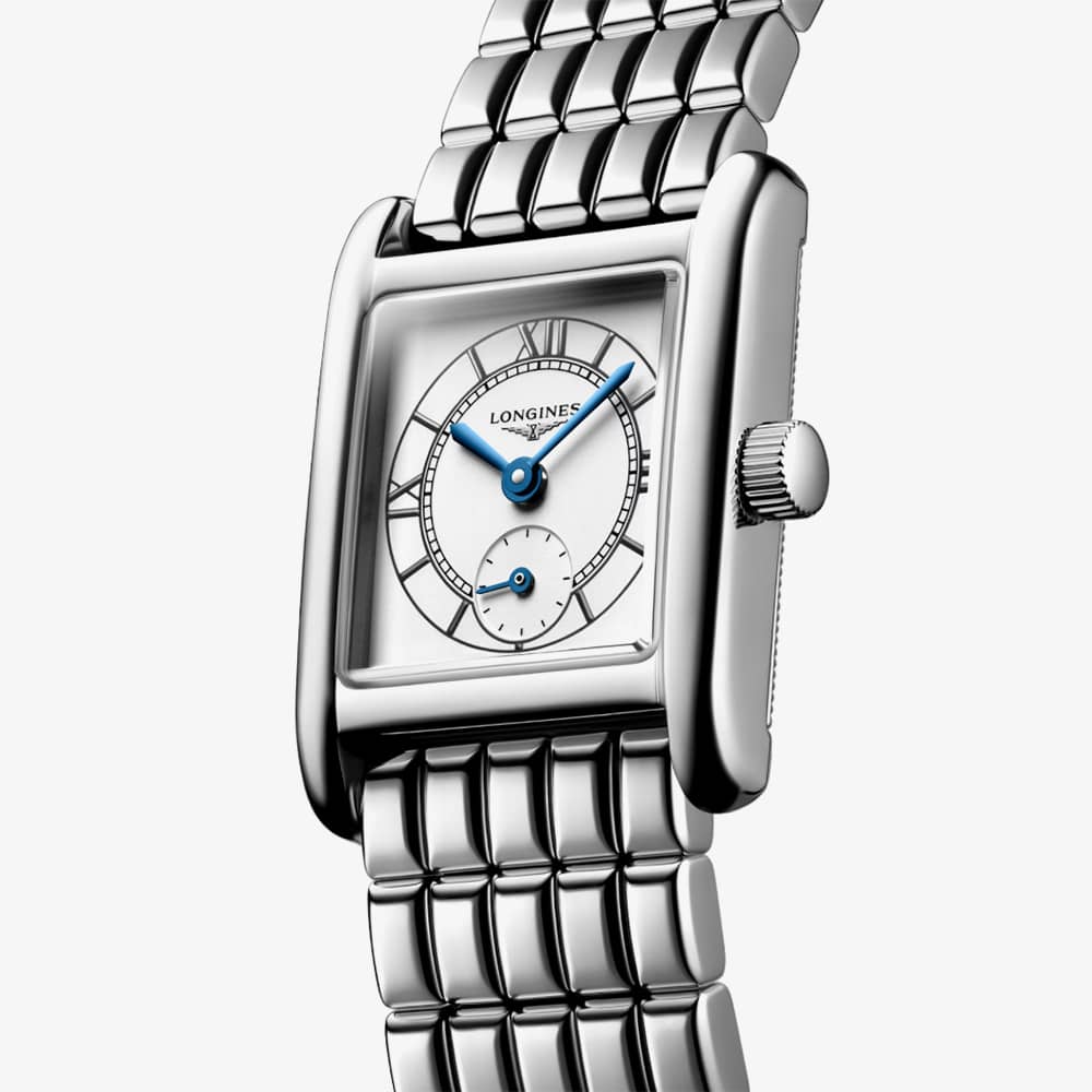 Longines Mini Dolce Vita Silver Square Watch L5.200.4.75.6