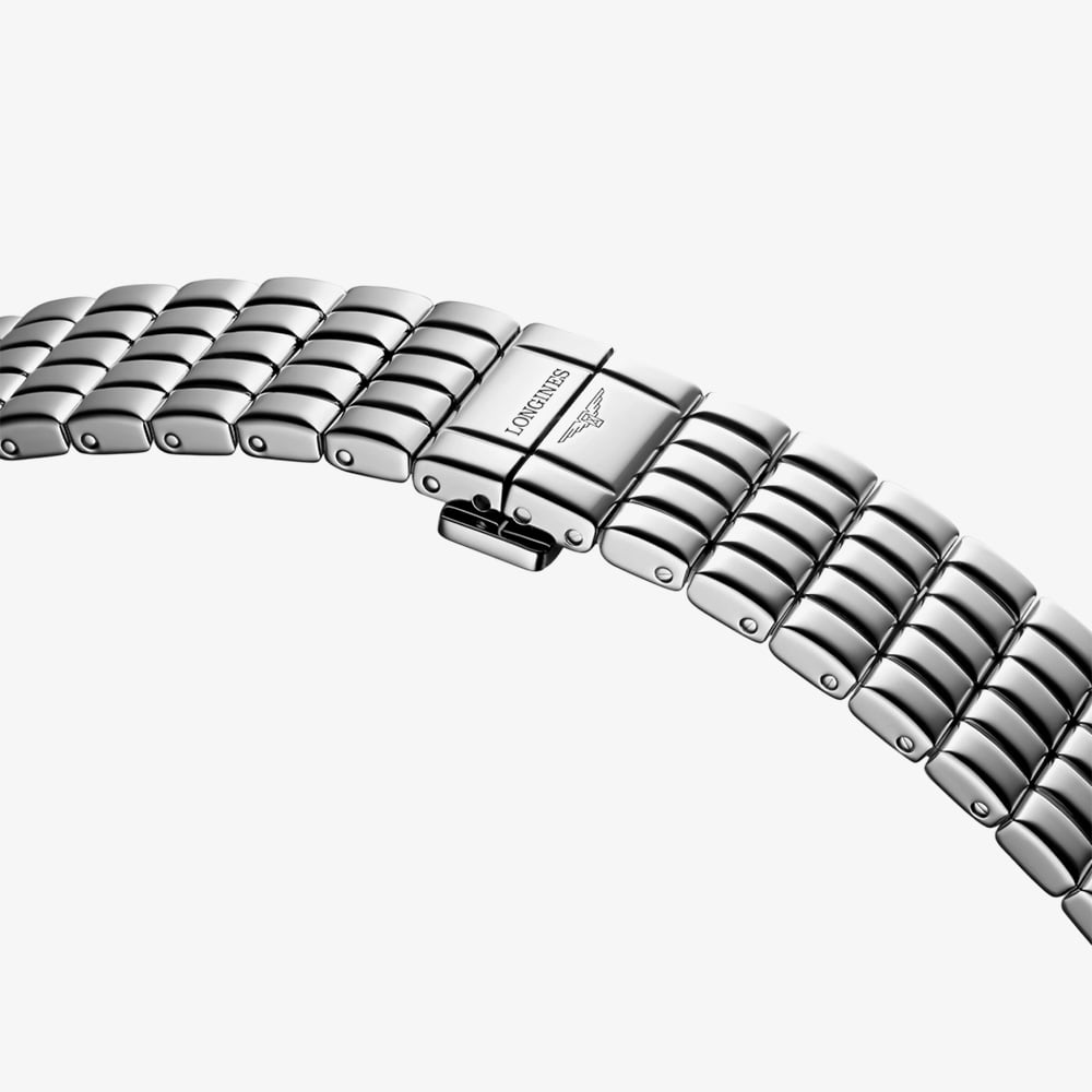Longines Mini Dolce Vita Silver Square Watch L5.200.4.75.6