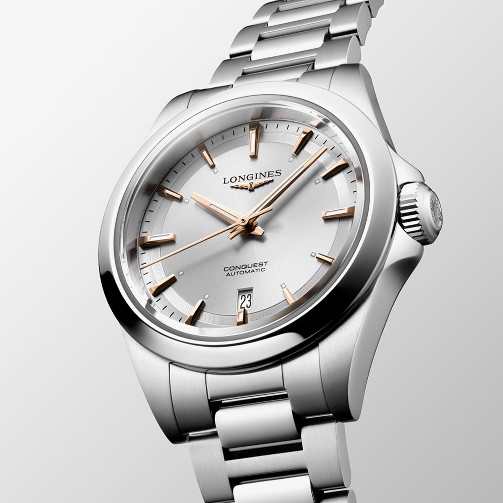 Longines Ladies Conquest Automatic Two Tone Watch L3.320.4.72.6