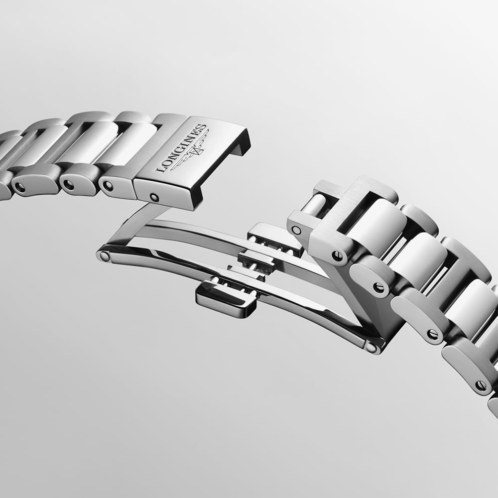 Longines Ladies Conquest White Mother Of Pearl Diamond Watch L3.320.4.87.6