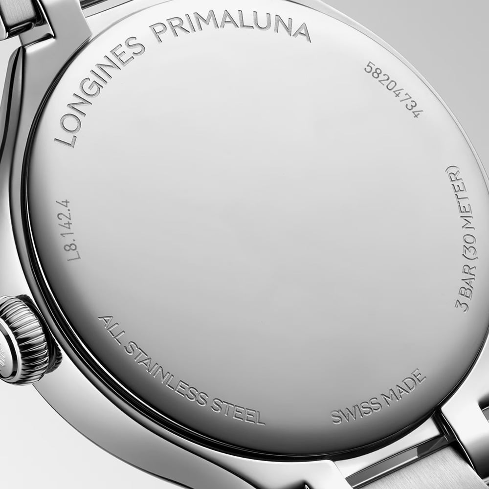 Longines Ladies Primaluna Mother Of Pearl Diamond Set Watch L8.142.4.87.6