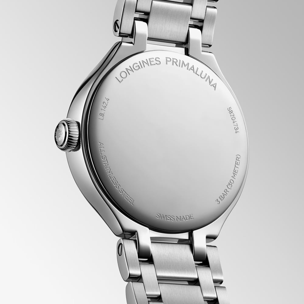 Longines Ladies Primaluna Mother Of Pearl Diamond Set Watch L8.142.4.87.6