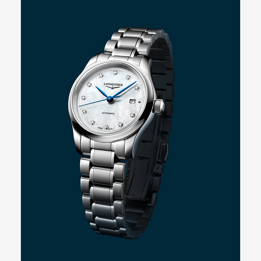 Longines Ladies Master Collection Mother Of Pearl Dial Bracelet Watch L2.449.4.87.6