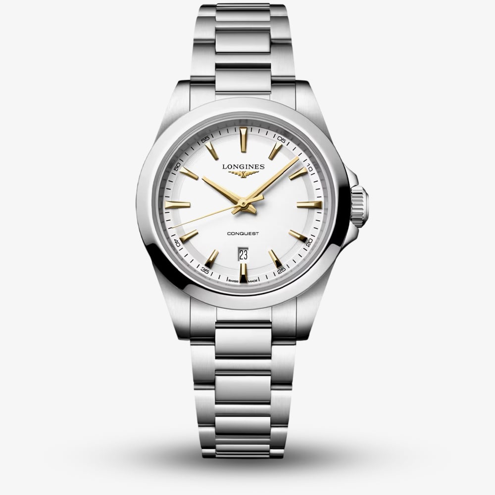 LONGINES L33504126 Conquest Quartz (30mm) White Dial with Watch - Image 2
