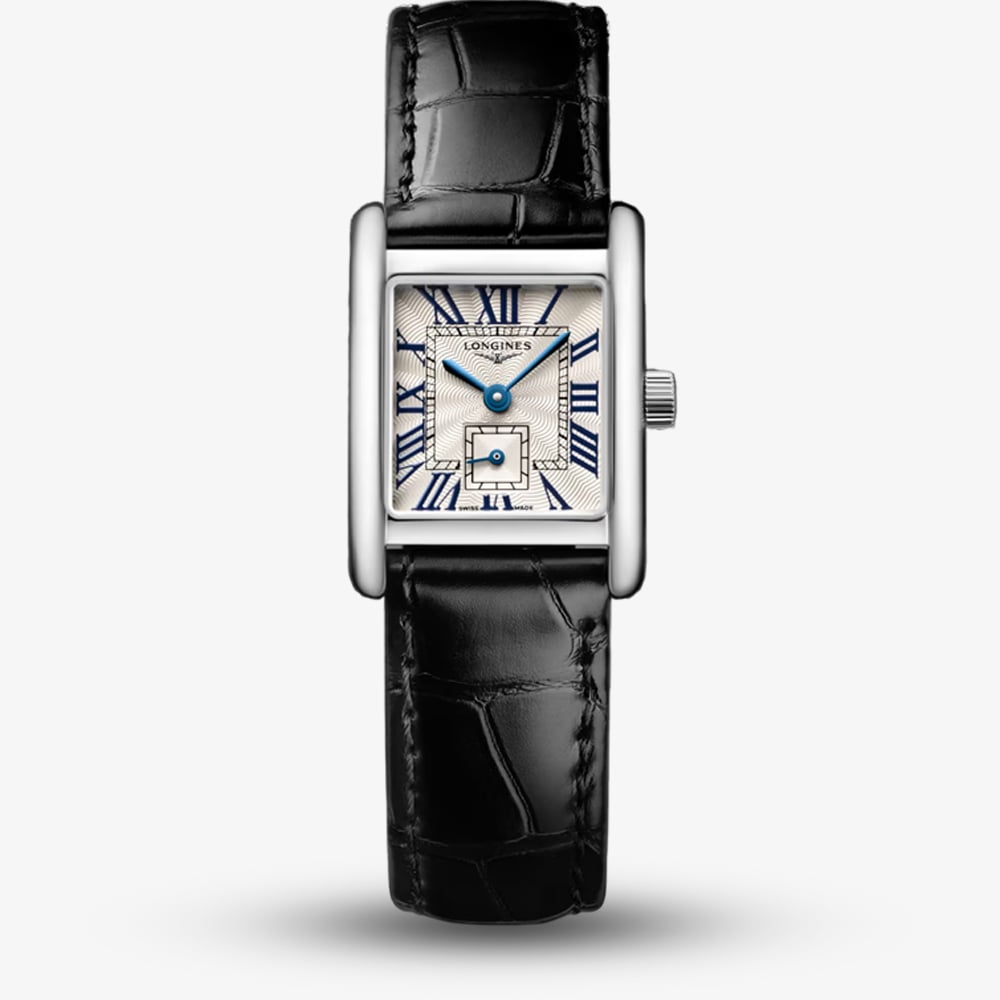 House of Watches - Longines Ladies Mini Dolcevita Square Silver Dial Watch L5.200.4.71.2