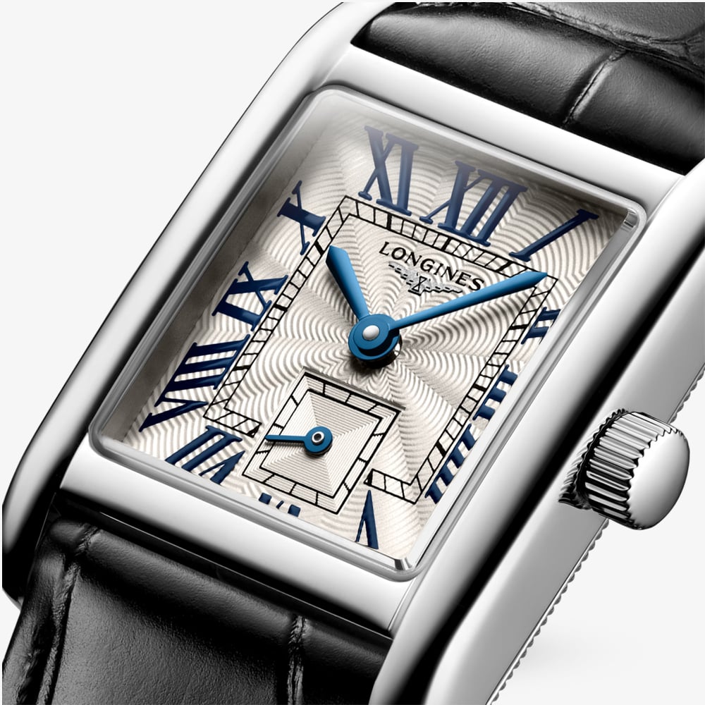 Longines Ladies Mini Dolcevita Square Silver Dial Watch L5.200.4.71.2