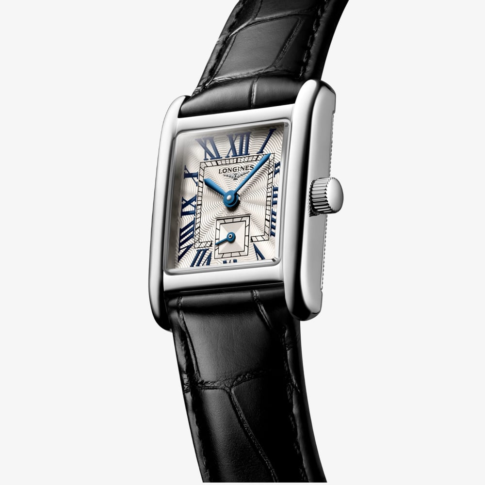 Longines Ladies Mini Dolcevita Square Silver Dial Watch L5.200.4.71.2