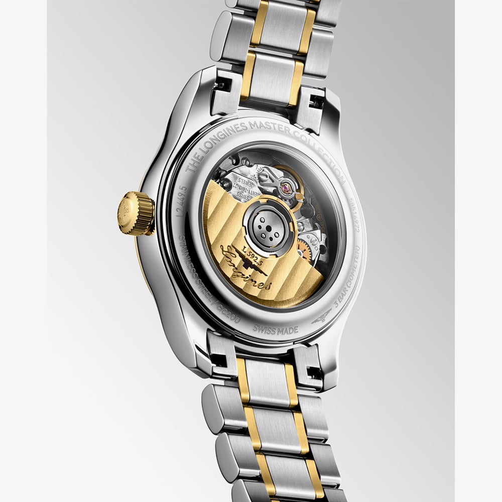 Longines Ladies Master Two Tone Diamond & Mother of Pearl Dial Bracelet  Watch L2.449.5.87.7