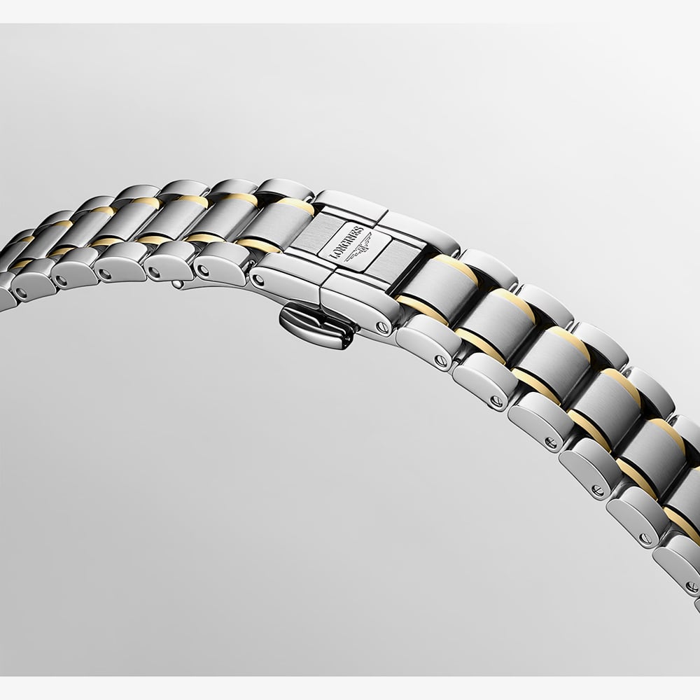 Longines Ladies Master Two Tone Diamond & Mother of Pearl Dial Bracelet  Watch L2.449.5.87.7