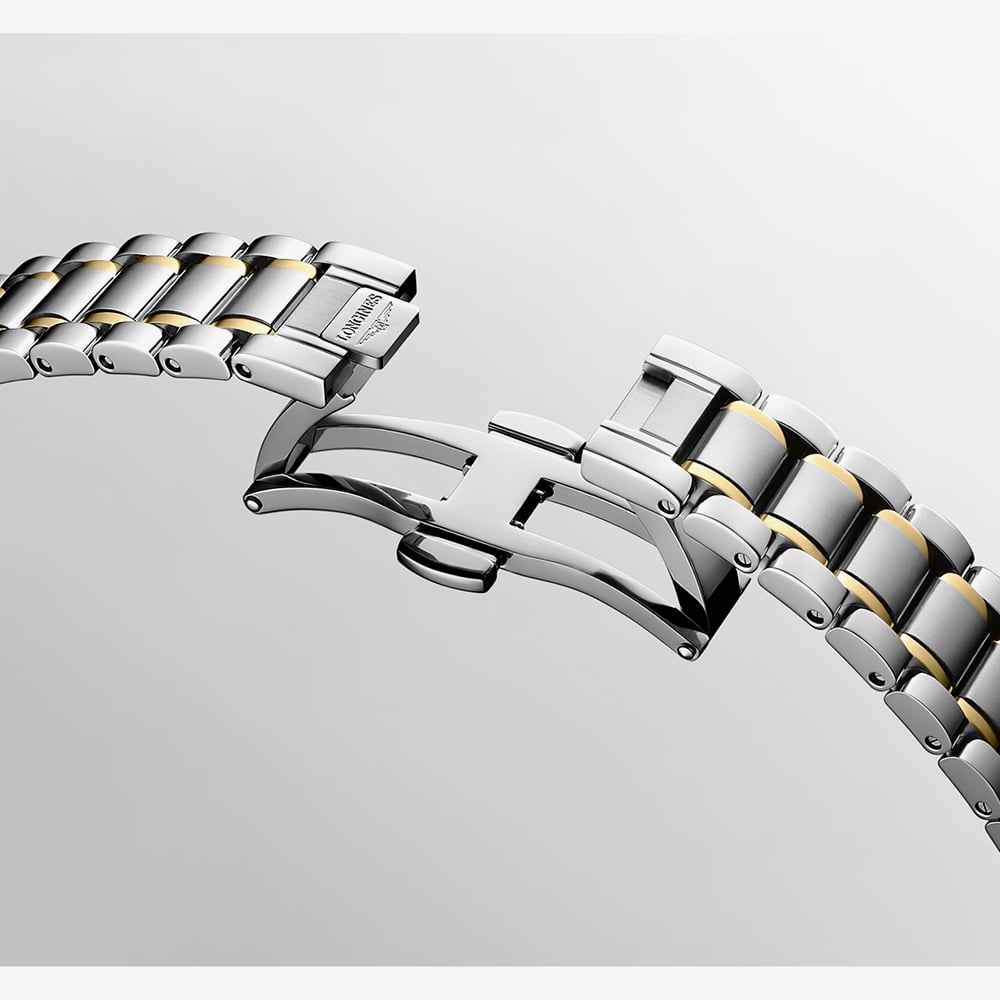 Longines Ladies Master Two Tone Diamond & Mother of Pearl Dial Bracelet  Watch L2.449.5.87.7