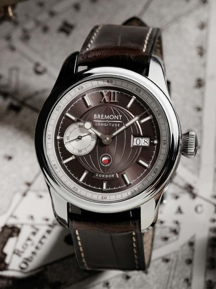 Bremont Mens Limited Edition Stainless Steel Longitude Watch LONGITUDE-SS-R-S